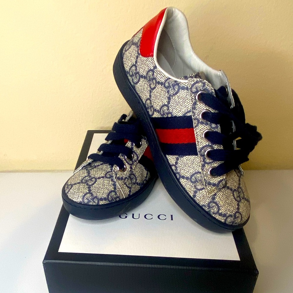 Gucci Childrens Ace Gg Supreme Sneakers